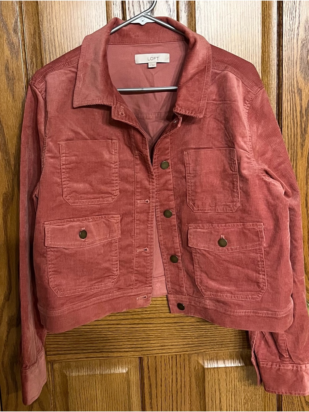 LOFT Rose Corduroy Utility Jacket